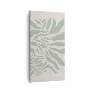 Tablou pe pânză - Ramura de smarald - 65x120 cm