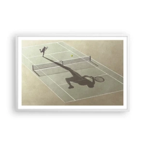 Poster în ramă albă - Învinge-te pe tine însuți - 91x61 cm