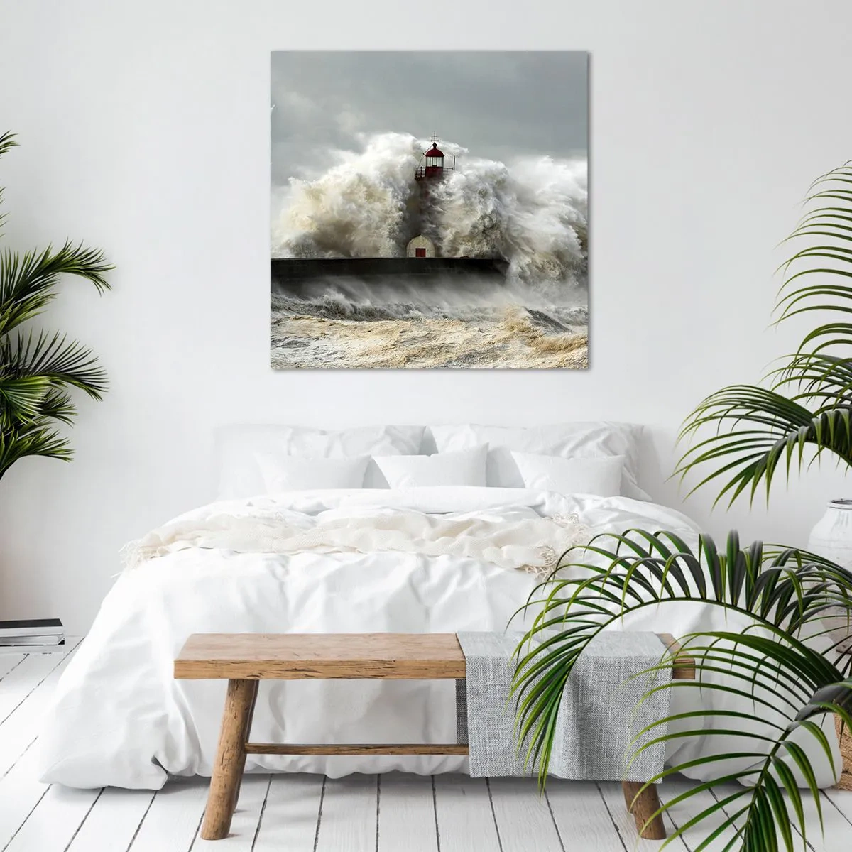 Tablou pe pânză - Mânia oceanului - 30x30 cm