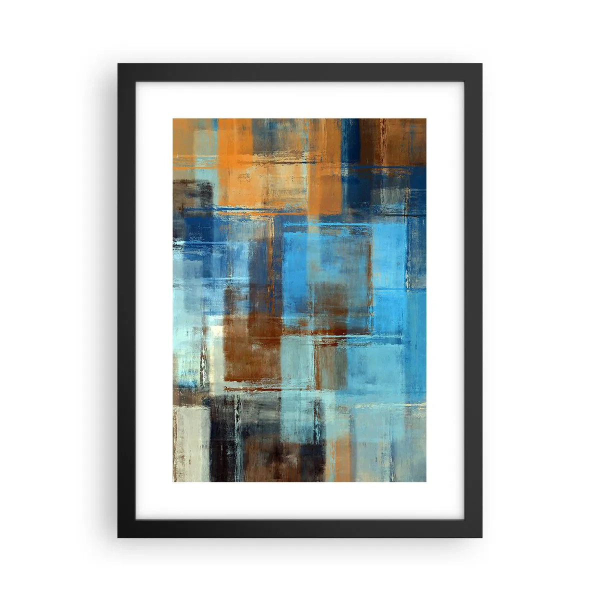 Poster în ramă neagră - Prin valul albastru - 30x40 cm