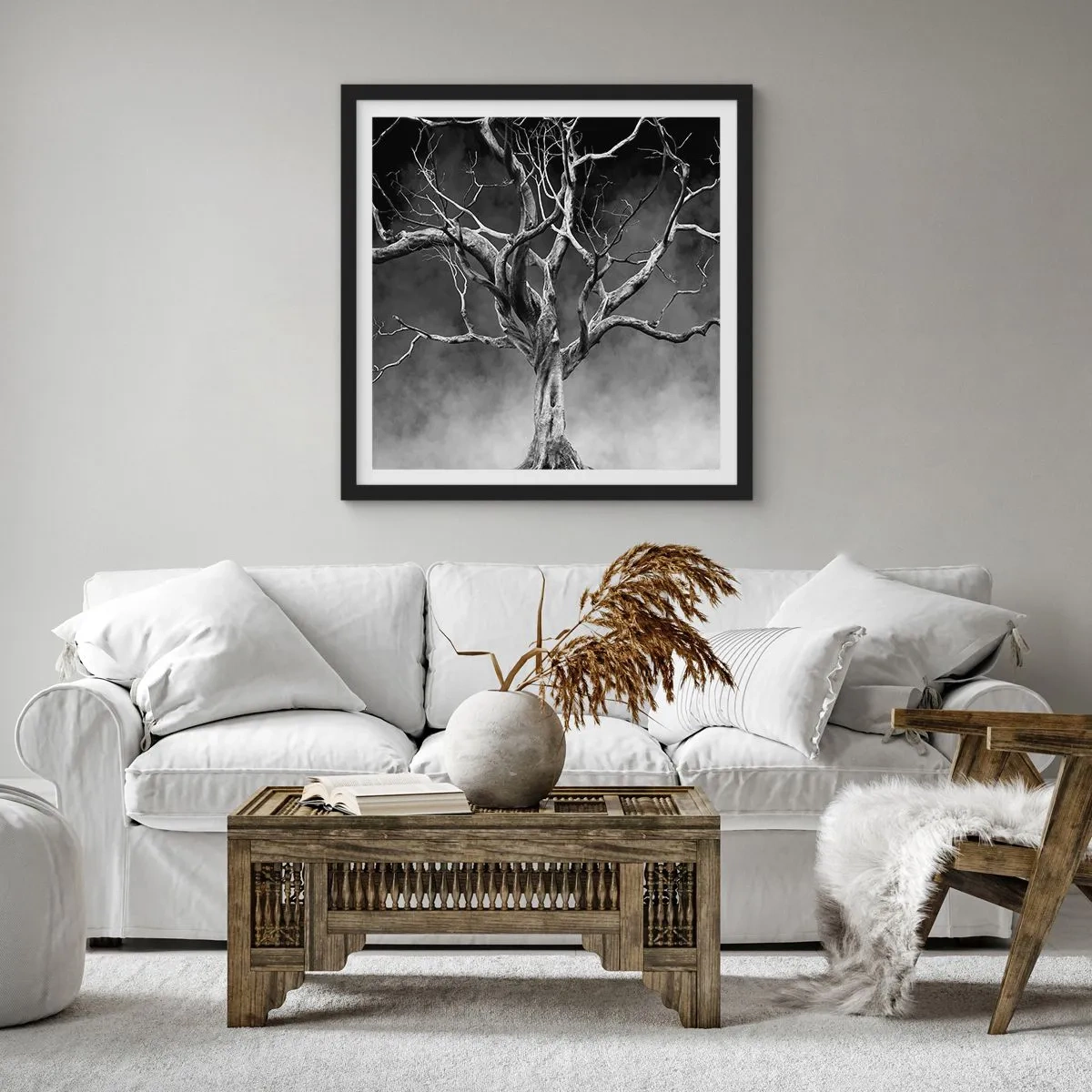 Poster în ramă neagră - Primare și sacre - 30x30 cm