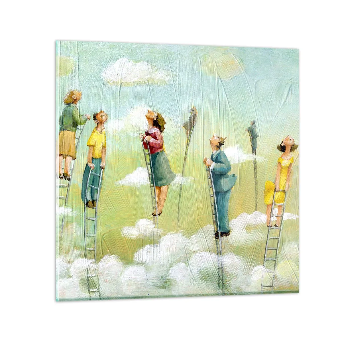 Tablou pe sticlă - Urmează-ți visul - 40x40 cm