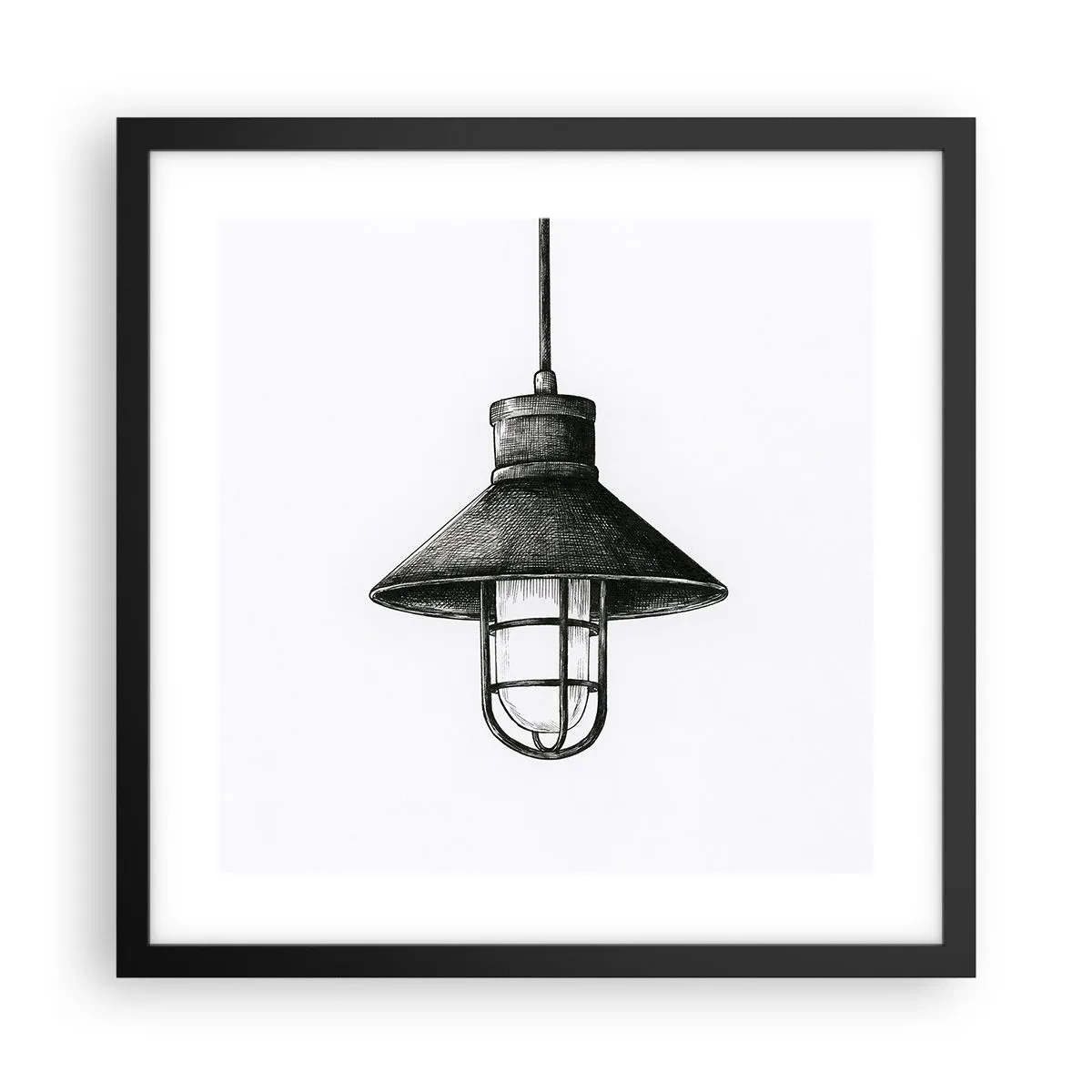 Poster în ramă neagră - Cu mulți ani în urmă... - 40x40 cm