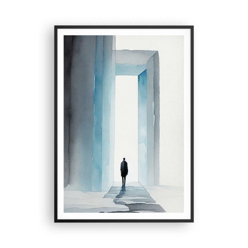 Poster în ramă neagră - Trăiește fără limite - 70x100 cm