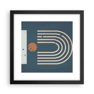 Poster în ramă neagră - Geometrie în funcție de rodie - 30x30 cm