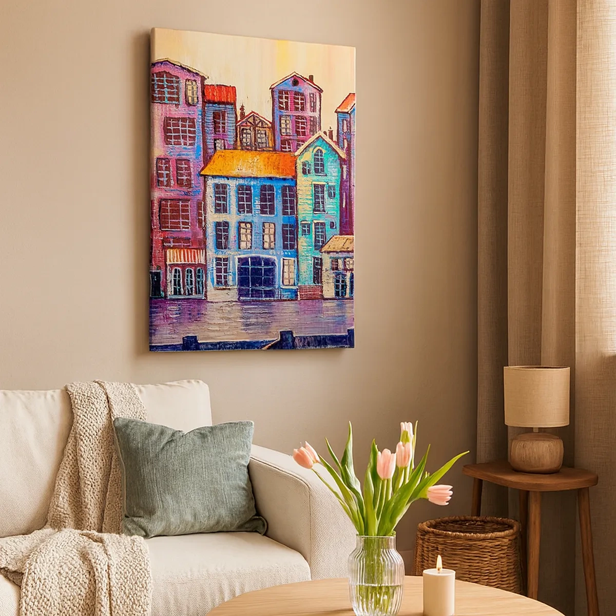 Tablou pe pânză - Un oraș ca în basm - 50x70 cm