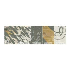 Mostră tapet autocolant Deluxe Sticker - Abstracție ritmică - Abstracția, Modern, În vârstă - 100x30 cm