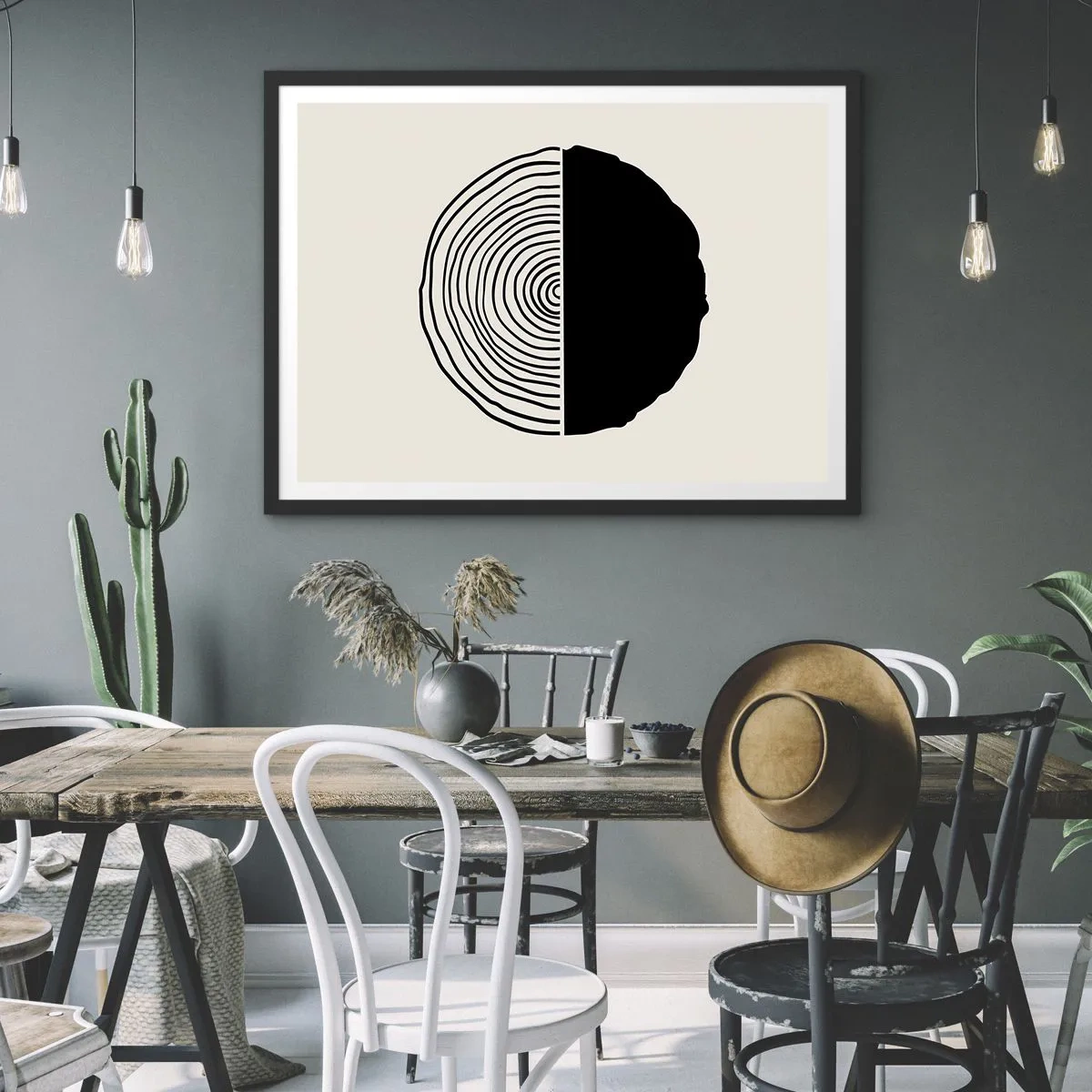 Poster în ramă neagră - Jumi-juma - 70x50 cm