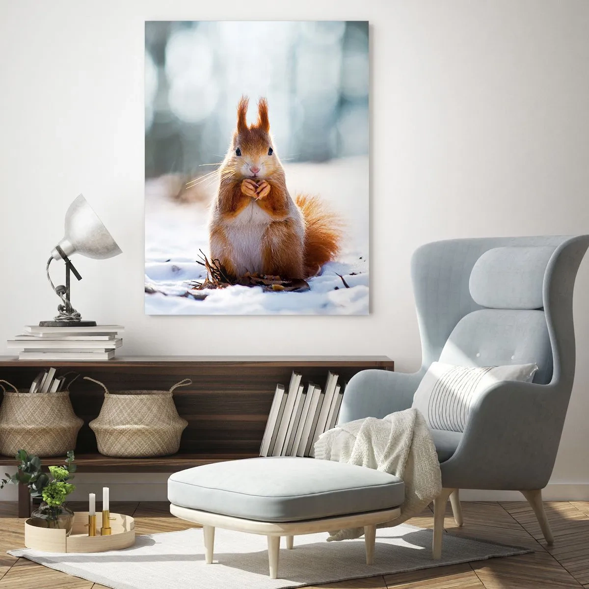 Tablou pe sticlă - Și la ce te uiți? - 70x100 cm