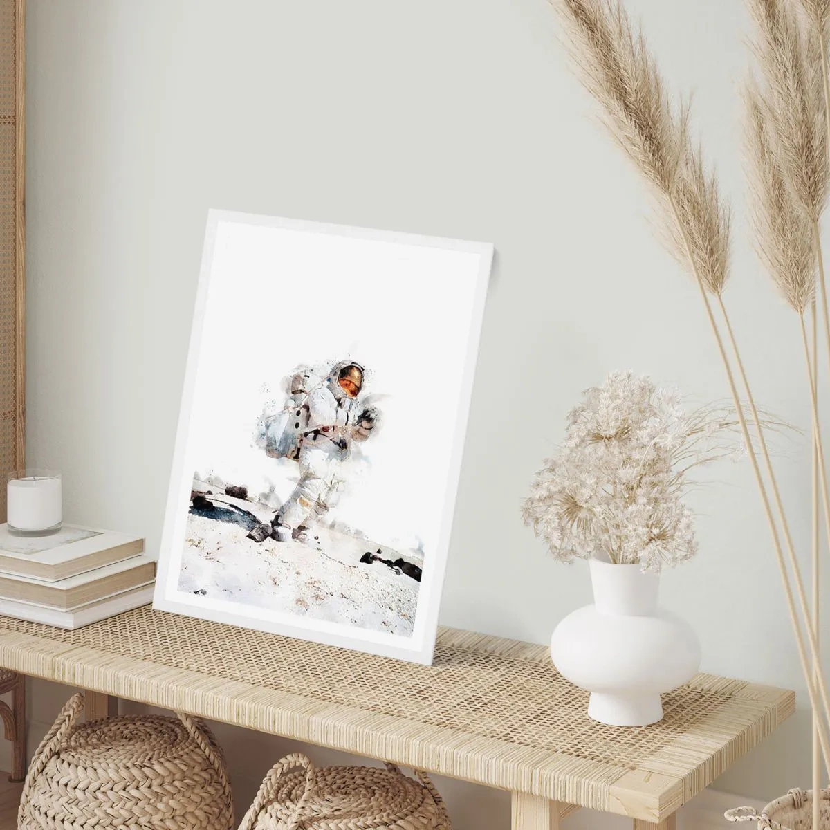 Poster în ramă albă - Trimisul Pământului - 61x91 cm