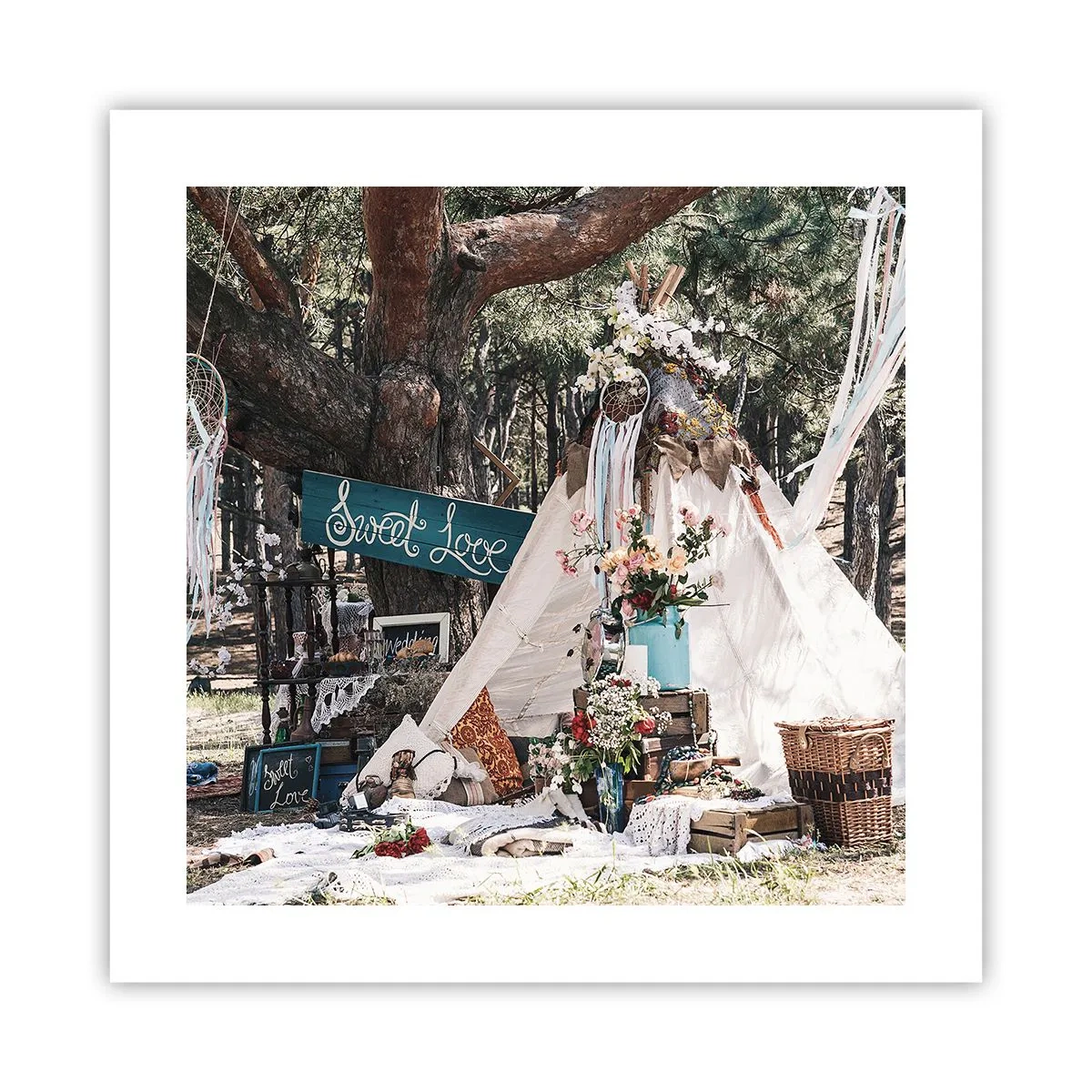 Poster - Make love… - 40x40 cm