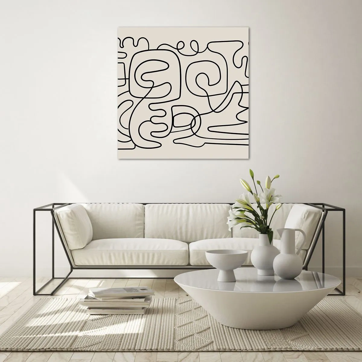 Tablou pe sticlă - Pe traseu - 60x60 cm