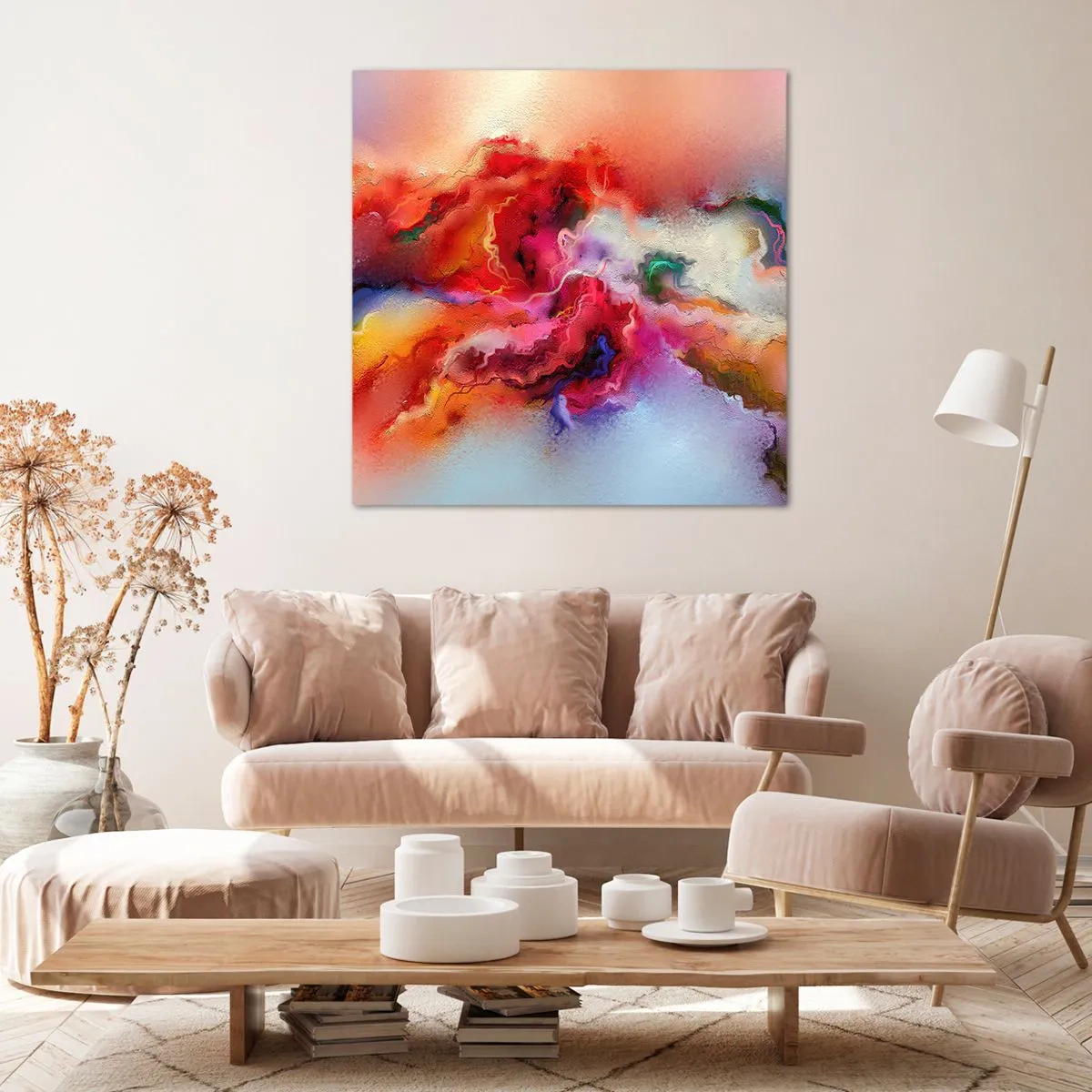 Tablou pe pânză - Cum să prinzi visul - fum - 70x70 cm