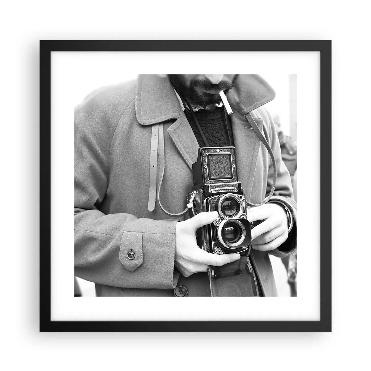 Poster în ramă neagră - În stilul retro - 40x40 cm