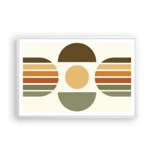 Poster în ramă albă - În culorile pământului - 91x61 cm