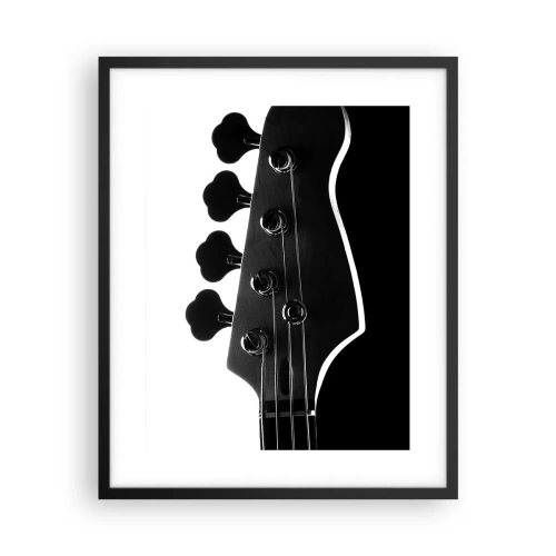 Poster în ramă neagră - Tăcere de rock - 40x50 cm