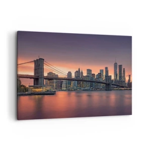 Tablou pe pânză - Scufundate în tăcerea liliachie - 120x80 cm