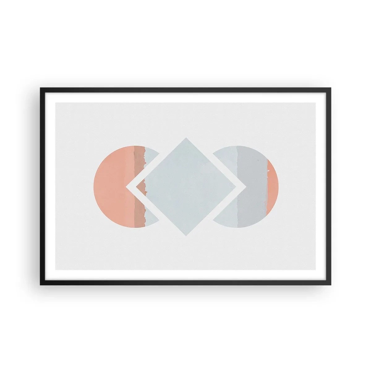 Poster în ramă neagră - Situația este clară - 91x61 cm