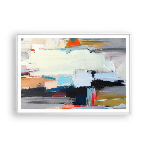 Poster în ramă albă - Există o metodă? - 100x70 cm