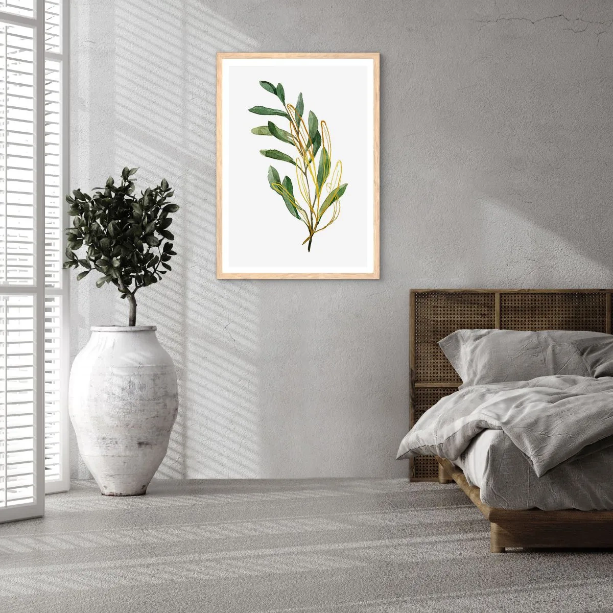 Poster în ramă de stejar deschis - Toate cele bune - 70x100 cm