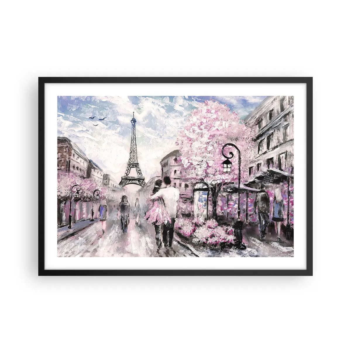 Poster în ramă neagră - Dacă ar fi să te îndrăgostești, atunci doar de... - 70x50 cm