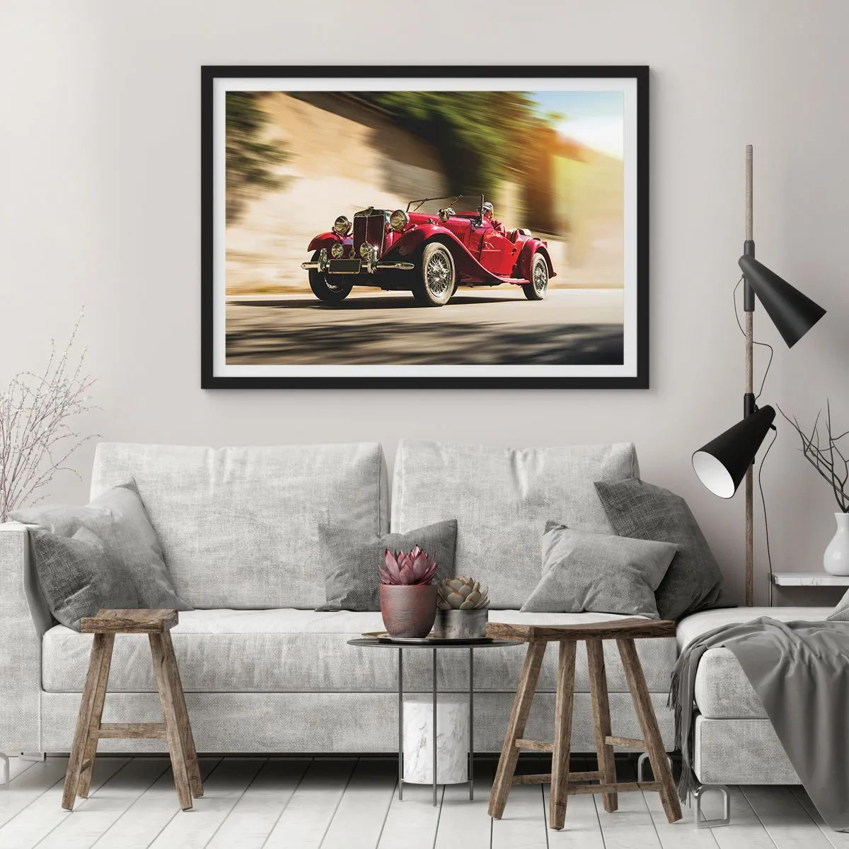 Poster în ramă neagră - Mai frumoasă decât Nike din Samothrace - 70x50 cm