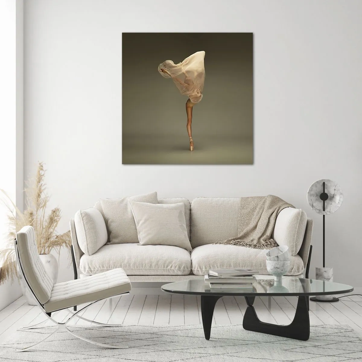 Tablou pe sticlă - Pe cale să zboare - 60x60 cm