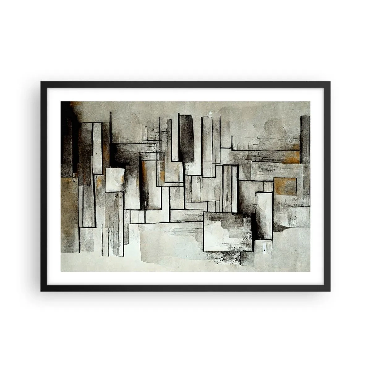 Poster în ramă neagră - Puterea simplității - 70x50 cm