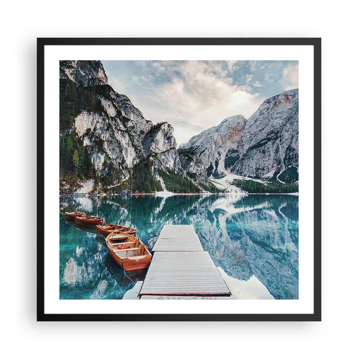 Poster în ramă neagră - Îți vom arăta frumusețea - 60x60 cm