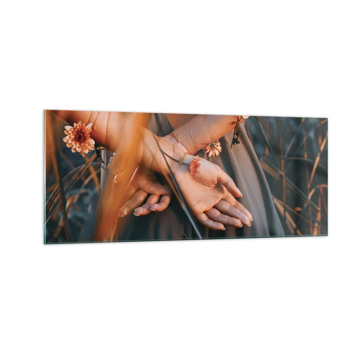 Tablou pe sticlă - Legată de natură - 100x40 cm
