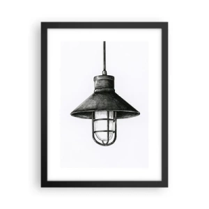 Poster în ramă neagră - Cu mulți ani în urmă... - 30x40 cm