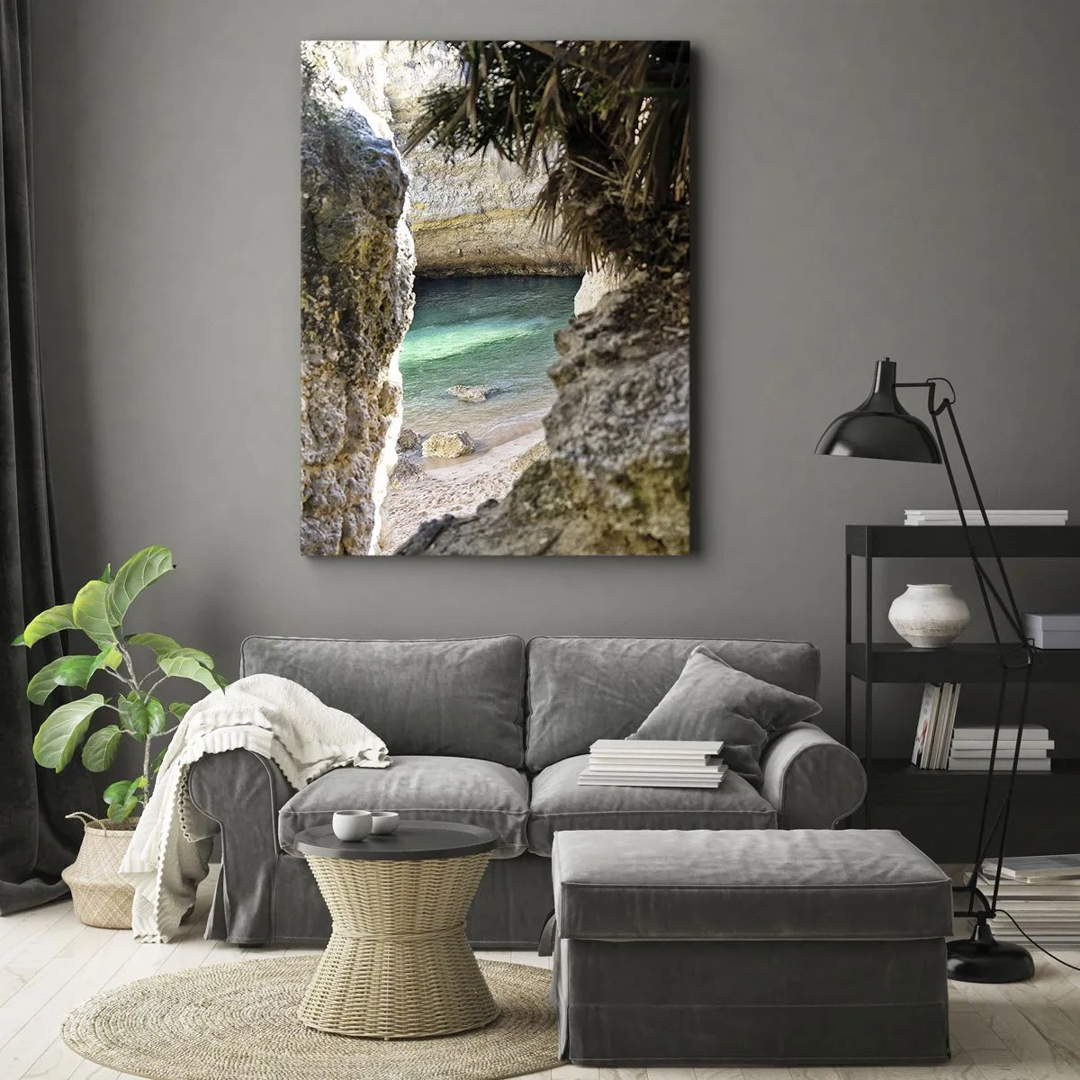 Tablou pe pânză - Golful turcoaz - 80x120 cm