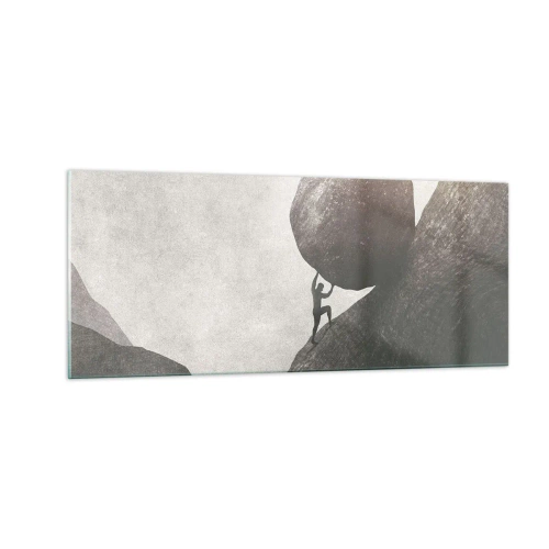 Tablou pe sticlă - Cred, în ciuda așteptărilor - 100x40 cm
