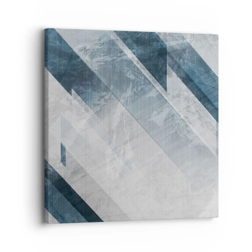 Tablou pe pânză - Compoziția spațială - mișcarea griului - 30x30 cm