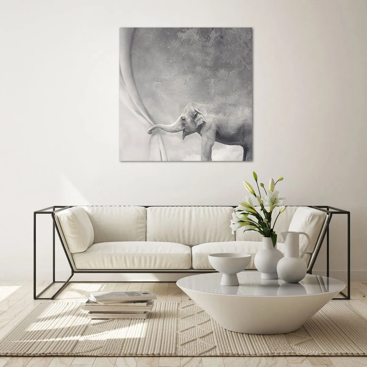 Tablou pe sticlă - Dezvăluirea misterului - 70x70 cm