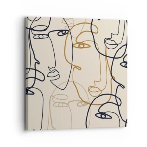 Tablou pe pânză - Portret multiplicat - 30x30 cm
