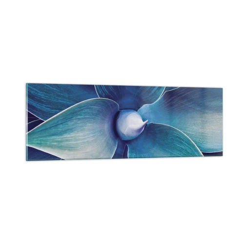 Tablou pe sticlă - A furat albastrul de la cer - 90x30 cm