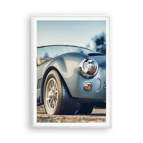 Poster în ramă albă - Pentru că stilul contează - 70x100 cm