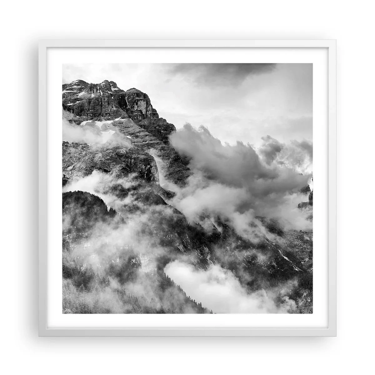 Poster în ramă albă - Frumoase și crude - 60x60 cm