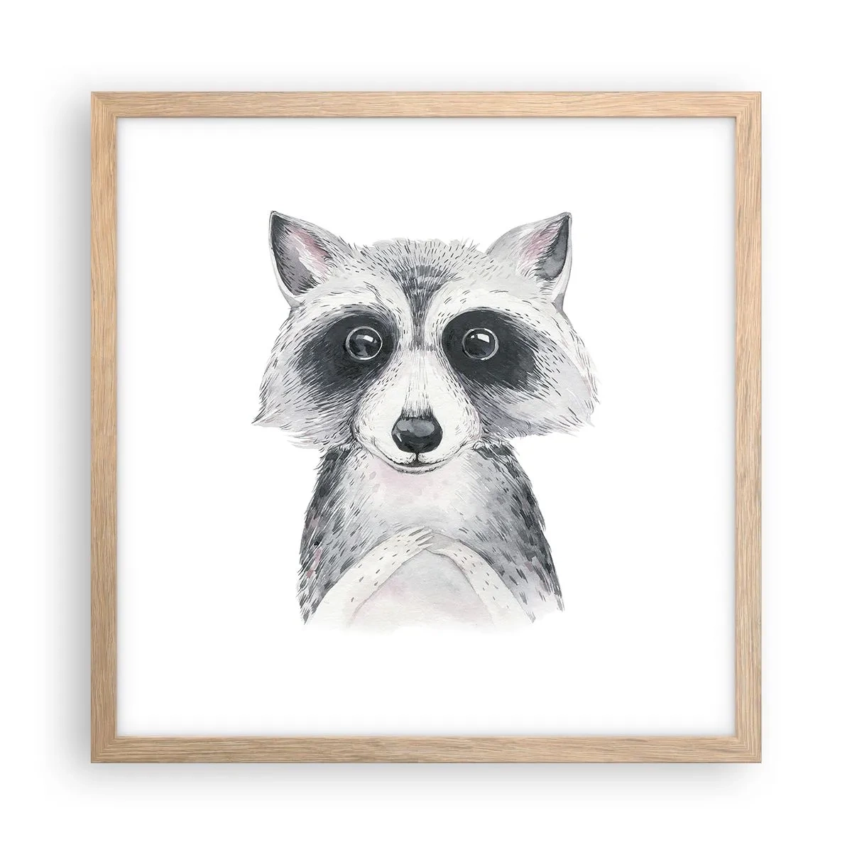 Poster în ramă de stejar deschis - Un moment pentru emoții - 40x40 cm