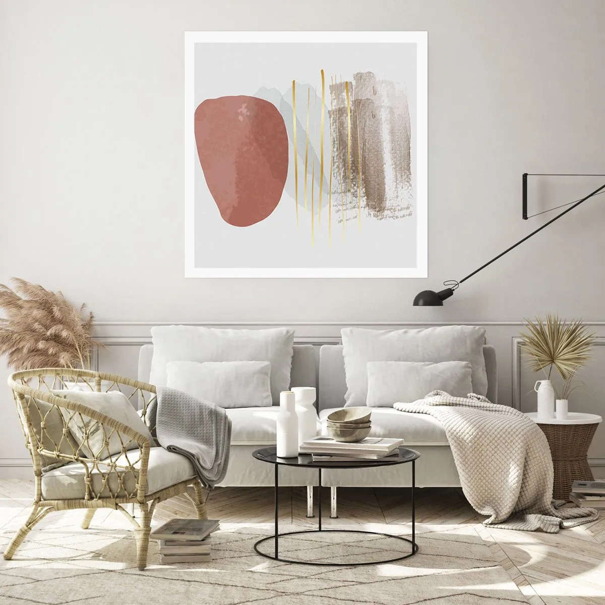 Poster - Colonadă abstractă - 40x40 cm