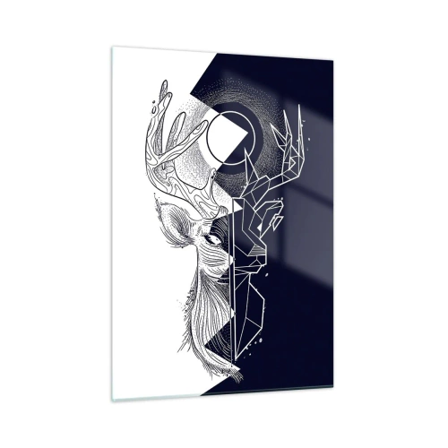 Tablou pe sticlă - Lupta și unitatea contrariilor - 50x70 cm