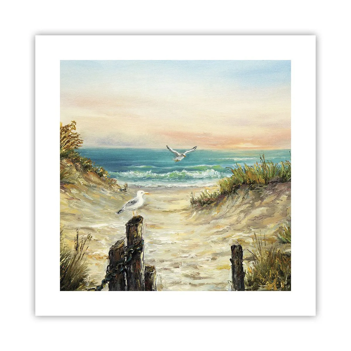 Poster - Retragere fără vânt - 40x40 cm