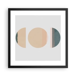 Poster în ramă neagră - Roată cu roată - 40x40 cm