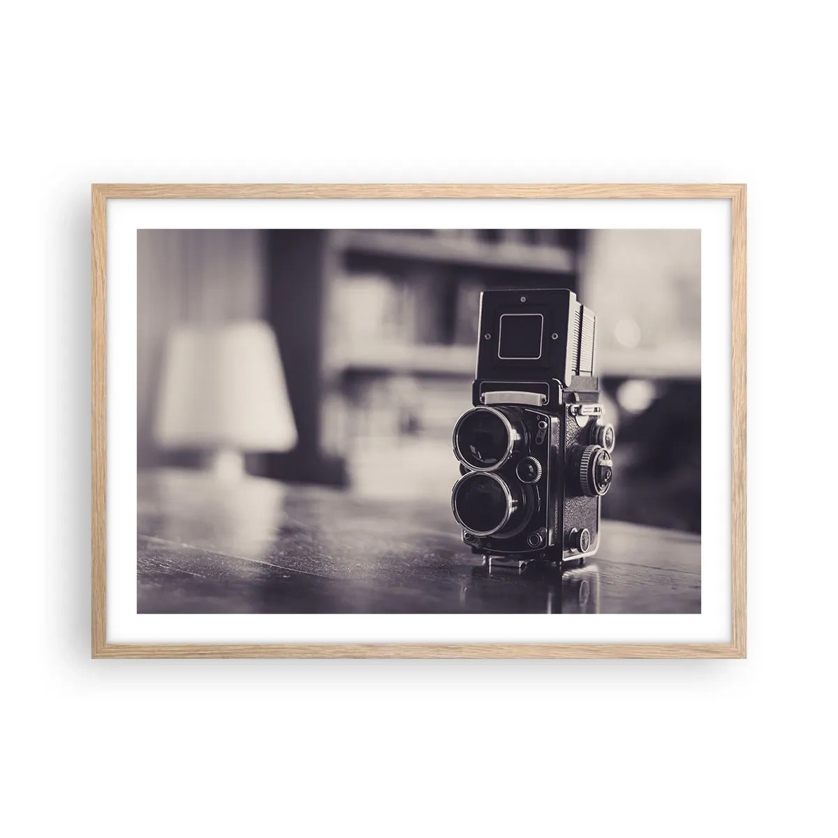 Poster în ramă de stejar deschis - Magia fotografiei vechi - 70x50 cm