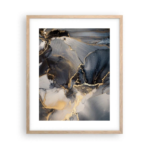 Poster în ramă de stejar deschis - Viața unei pietre - 40x50 cm