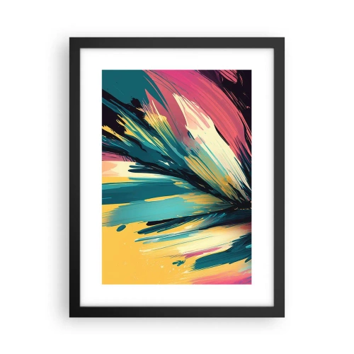 Poster în ramă neagră - Compoziția - o explozie de bucurie - 30x40 cm