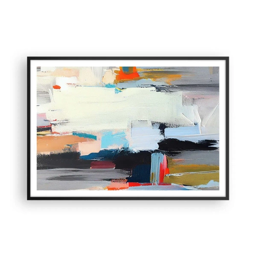 Poster în ramă neagră - Există o metodă? - 100x70 cm