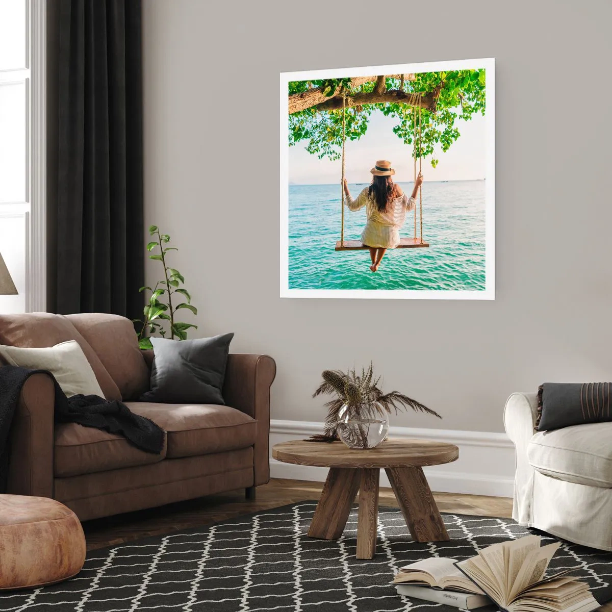 Poster - Viața este frumoasă - 60x60 cm