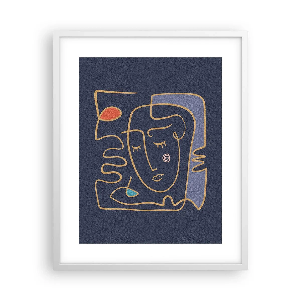 Poster în ramă albă - În reverie - 40x50 cm